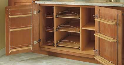 LOAD-BEARING PANEL EXTENDS THE ENTIRE WIDTH AND HEIGHT OF THE WALL CABINET PROVIDES