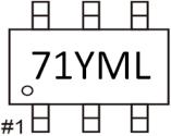 PACKAGE OUTLINE DIMENSIONS (Unit: Millimeters) SOT-26 SUGGESTED PAD LAYOUT (Unit: Millimeters) MARKING DIAGRAM 71 = Device Code Y = Year Code M =