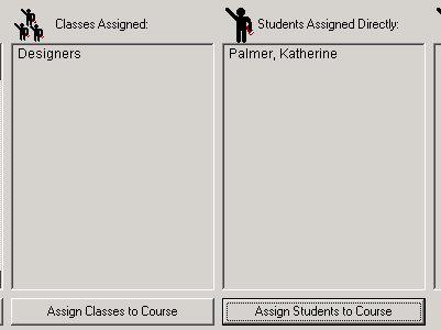 5. Assigning students to a course The Modify Courses section allows the administrator to select which classifications may take a particular course.