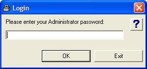 The default password is master (without the quotation marks). The password is not case sensitive.