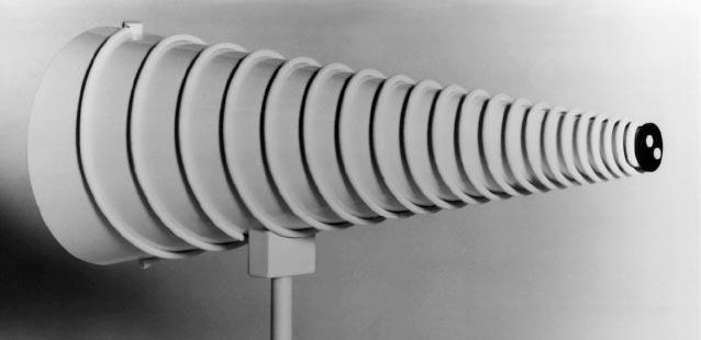 Antennas l 11 HP 11966F Conical Log Spiral Antenna The HP 11966F was designed specifically for MIL-STD 461A/B/C radiated measurements.