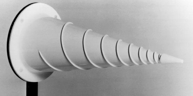 HP 11966G Conical Log Spiral Antenna This antenna is similar to the HP 11966F, but it is designed to operate in the 1 to 10 GHz region.