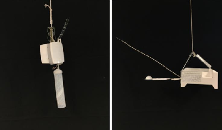 Radiosondes typically use lithium or alkaline batteries that can withstand temperatures of 90 C.