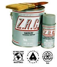 The galvanized finish is highly abrasion resistant, however should the