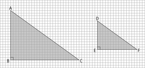 10. In the two triangles shown, A and D are a.