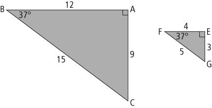 corresponding angles d. inscribed angles 11. ABC and EFG are a.