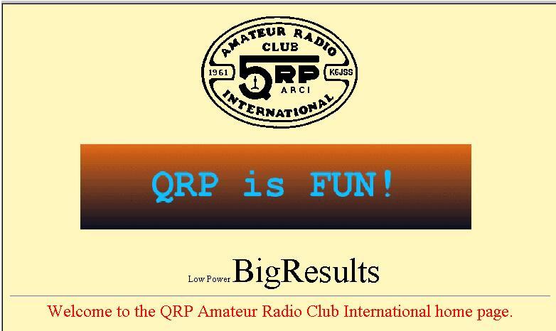 QRP Websites QRP ARCI is superset of all