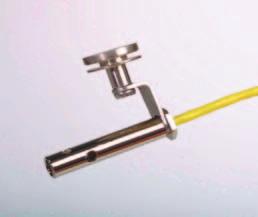 Silver tipped sensor is thermally isolated form the clamp by ceramics.