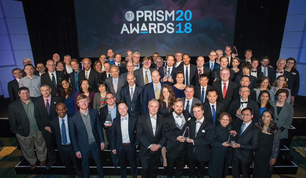 10 TH Annual Prism Awards For Photonics Innovation Congratulations to the 2018 Winners Optics & Optomechanical Components Environmental Monitoring Lasers Medical Diagnostics & Therapeutics AdlOptica