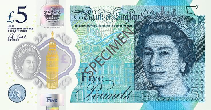 BANKNOTE SIZES Banknotes get slightly larger as they increase in value, so a 0 note is bigger than a 5 note and so