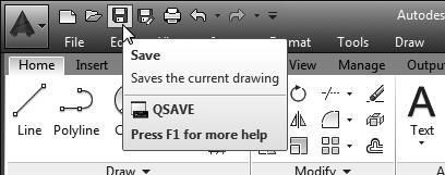 Note the default file type is DWG, which is the standard AutoCAD drawing format.