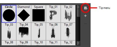 Chapter 3: Tools Properties Tool Name Description Allows you to select between one of the following eraser types: Solid Vector: Simply cuts out the eraser stroke's shape from the vector artwork.