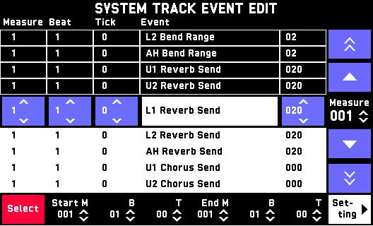 Editing Events To select an event for editing 1. Display the EVENT EDIT screen. Event being edited (selected event) Operation button To select multiple events 1. Display the EVENT EDIT screen. 2.