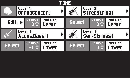 Controlling Sounds Changing the Pitch in Octave Units (Octave Shift) You can change the pitch of the keyboard in octave units.