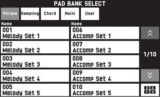 Using Pads bs bt ck cl cn dndo You can assign various sampled sound or short phrases* to the Digital Keyboard s pads.