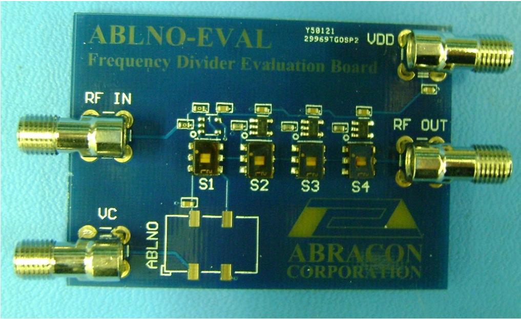 This evaluation board can also be used to characterize reference clocks, other than the ABLNO.