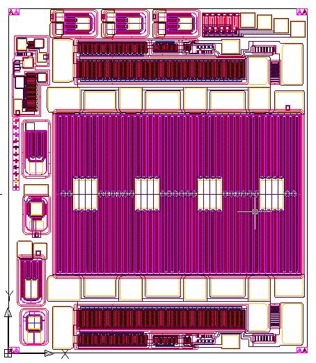 43 2 Fig. 2.8 The footprint layouts of SiC power IC chips: Block A, 2.04mm 2.35 mm. 3 Fig. 2.9 The footprint layouts of SiC power IC chips: Block C, 1.