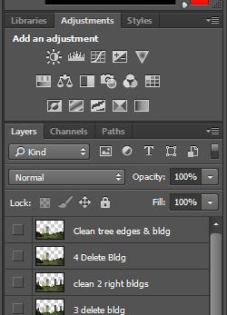 Layer Styles and Adjustment Layers 1. To change an adjustment, click the adjustment layer in the Layers Palette and make changes in the Adjustments Panel 2.