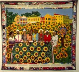 Art Masterpiece: The Sunflower Quilting Bee at Arles, 1991 by Faith Ringgold Pronounced: Faith RING-gold Keywords: Quilting, Repetition Grade: 3 rd 4th Activity: Flower Quilt Block Meet the Artist: