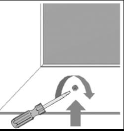 5. Identify the exterior side of the panels by locating the roller adjustment screw (Figure 5). 6.