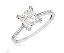 12 STUNNING 1.65 CT 18K White Gold Diamond Ring Valued at $12,095.00 I Paid JUST $1056.