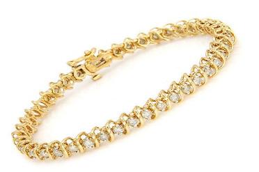 13 STUNNING 14K Gold Diamond Bracelet (2 Carats) Valued at $5209.00 I Paid JUST $226.
