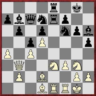 23.Qc3 White loses the opportunity to gain the initiative. Black s last move opens the opportunity for white to sharpen the game with the unexpected Nef5 jump.