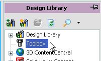 Choose DESIGN LIBRARY from the right side