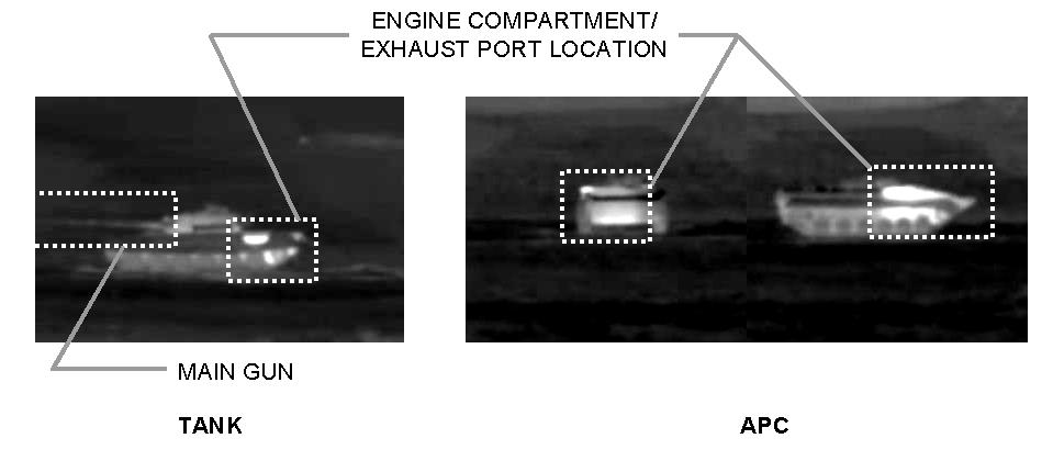 Image adjustment for target recognition is the same as for classification. The gunner should make image adjustments so the target features stand out from the surrounding terrain features.