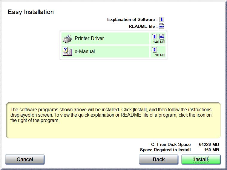 Instalarea driverului de imprimantă Introduceţi CD-ROM-ul User Software (Software pentru utilizator) furnizat.