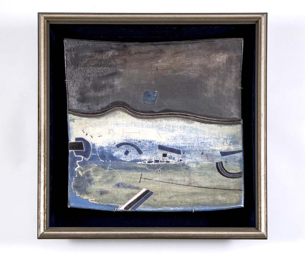 Robert Juniper, untitled (landscape), c 1984, ceramic, 44.