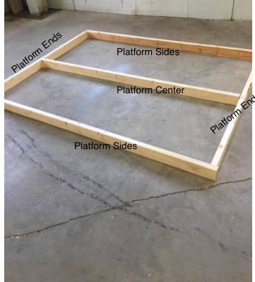 Step one: You ll build a pallet like platform.