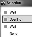 If you have Selection Cycling enabled, you will see a selection dialog box. Select Opening.