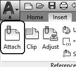 Autodesk AutoCAD Architecture 2018 Fundamentals 4. Activate the Insert ribbon. Select Attach. 5. Locate the autocad_floor_plan.