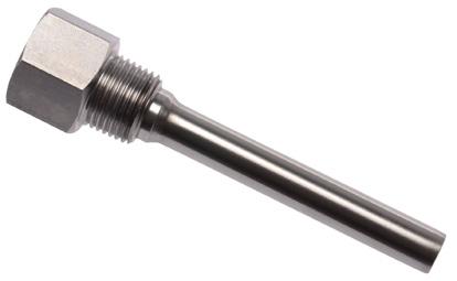 Thermowell for TCR6 Type ZPT4 Main features Stainless steel, ISI 6 Robust design pplications For threaded process connection - Ø6 and Ø8 For hygienic process connection - Ø6 Dimensions (mm) Threaded