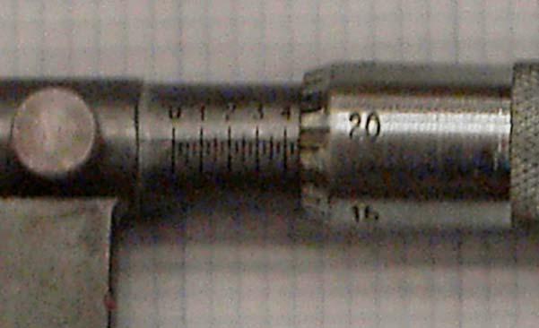 3. Micrometers. a. A micrometer is nothing more than a caliper that has a rotary thread rather than a straight body. By rotating the thread we can measure the gap between the jaws of the micrometer.