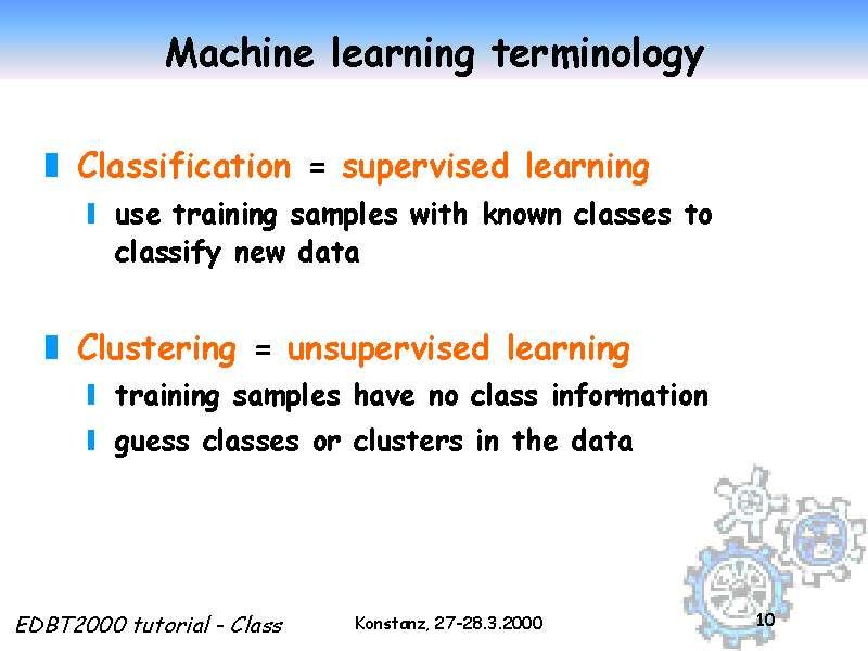 Machine learning terminology Slide 10 of 50 file:///c