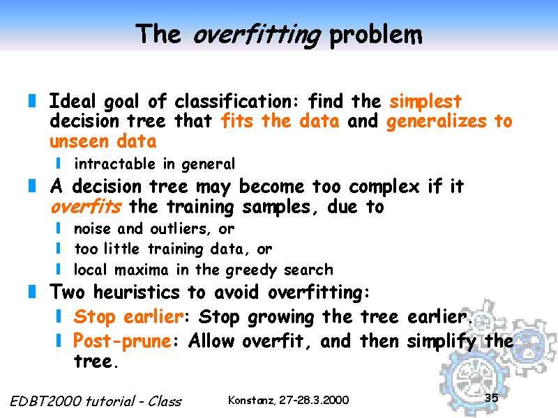 The overfitting problem Slide 35 of 50 file:///c /My