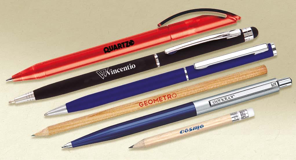 Pens and pencils Pen loops Companion inserts Document pockets Promotional pens and pencils add quality to your diary or