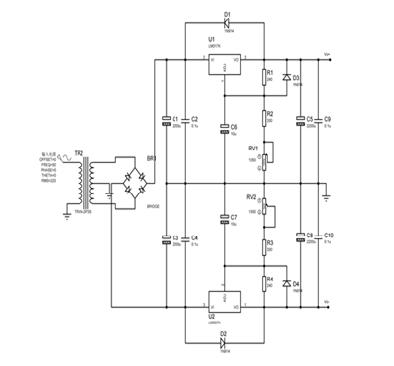 The English Proceedings of the College of Instrumentation & Electrical Engineering, Jilin University, in the First Half of 215 picture2 power module circuit diagram Positive power Negative supply