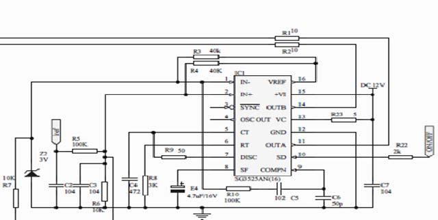 Huang Jinyuan: The design of 12V DC power supply based on SG3525 Fig. 3.
