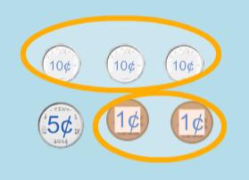 Composing Decomposing Whole Numbers to 0 Ways to Compose a Number Using Money Activity 4 Open the Money learning tool.