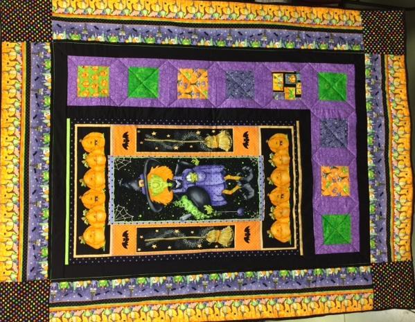 Quilt 1 - Halloween Small Quilt or Wall Hanging.