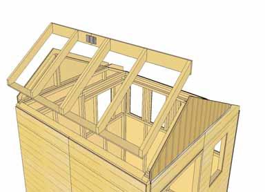 exceptions: Rafters length = 37 3/4 long Soffit width = 3 1/2 wide Ridge Board = 5