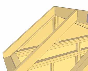 5 1/8 Ridge Board 3 1/2 wide Soffit 37 3/4 Rafters Important: make sure Metal Ridge