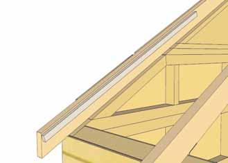 Shingles flush with plywood Plywood lines up with end of rafter. 47. Identify all Roof Panels.