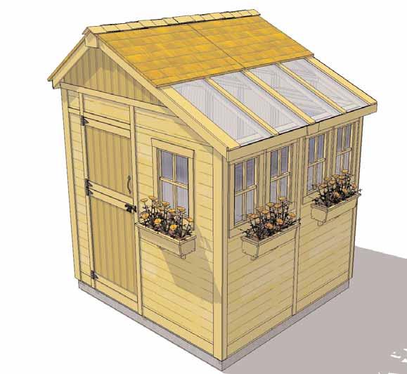 Congratulations on Completing your 8 x 8 Sunshed! We hope your experience constructing your Garden Shed has been both positive and rewarding. Note: Our Sheds are shipped as an unfinished product.
