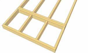 Frames Small (2) Floor Joist Frames Large (2) Concrete Pad (optional foundation method)