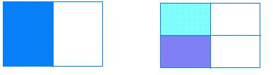 Lesson # : Equivalent ractions Look at the ollowing illustration: Rectangle 1 Rectangle 1 = Rectangle 1 has parts and only 1 part is shaded, so we can write 1 Rectangle has parts and only parts are
