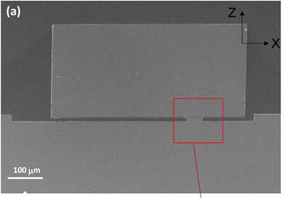 Figure 6. Cross sectional SEM images after solder reflow. The surface of a chip directly contact on the standoff of a substrate. Figure 7.